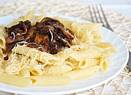 Пенне с шампиньонами