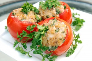 Помидоры, фаршированные грибами