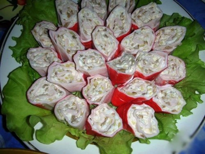 Крабовые палочки с начинкой