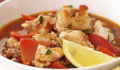 Рыбное рагу с рисом